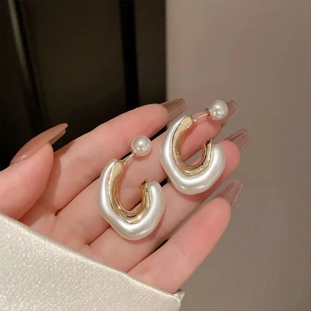 A Pearl Of Wisdom Hoop Earrings - Image 6