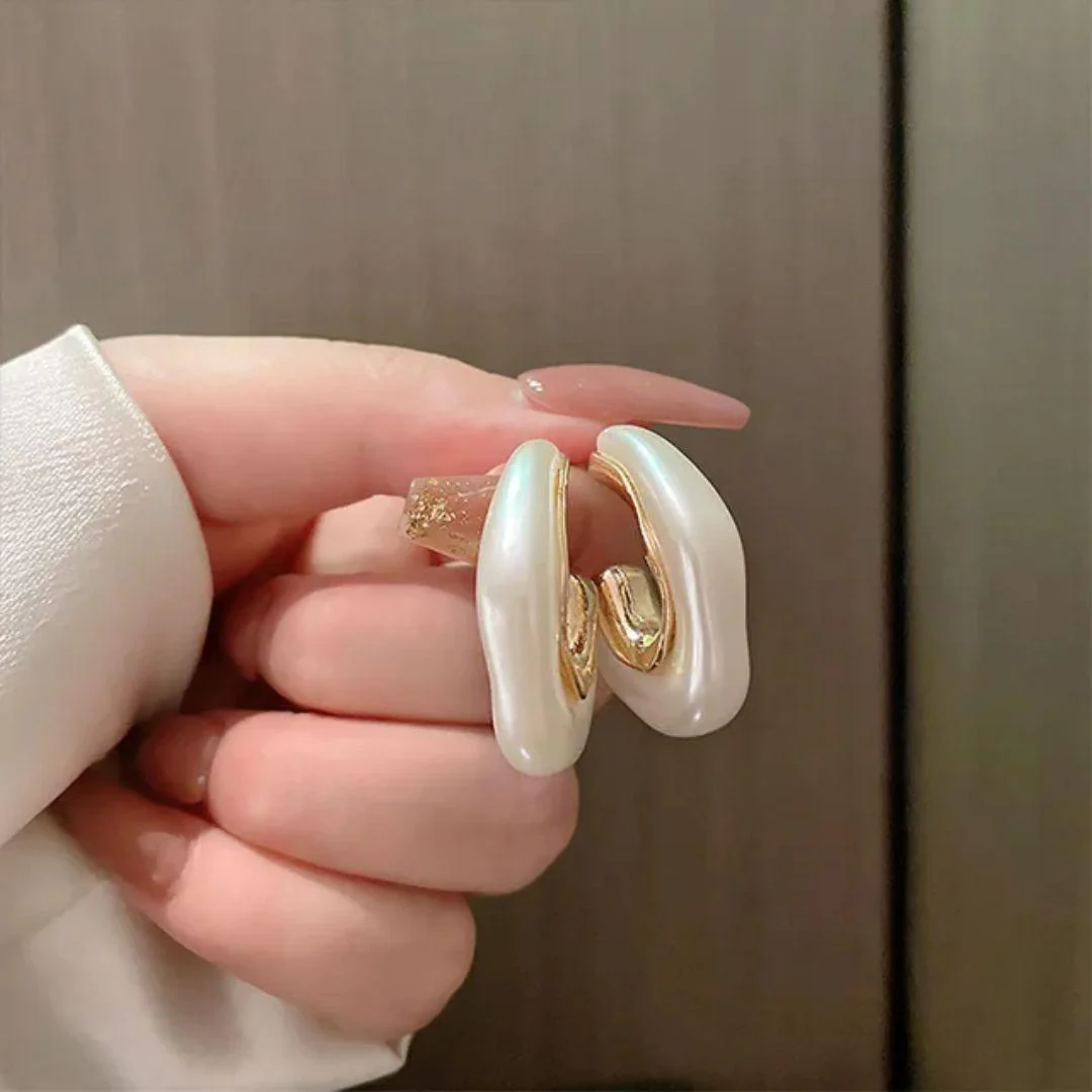 A Pearl Of Wisdom Hoop Earrings - Image 7
