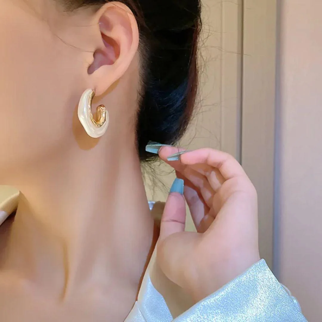 A Pearl Of Wisdom Hoop Earrings - Image 8