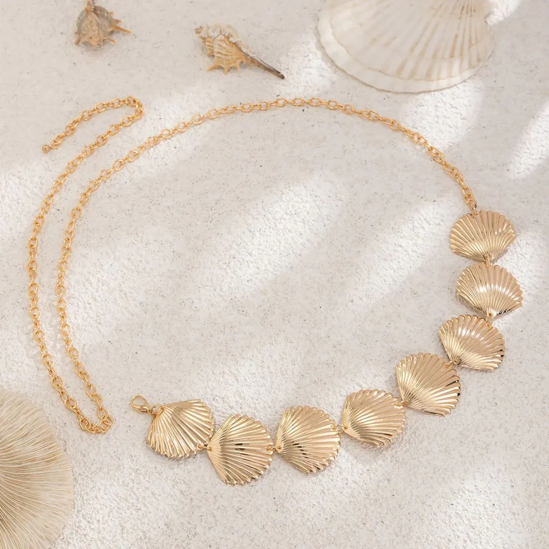 Beach Glam Shell Chain Belt - Image 6