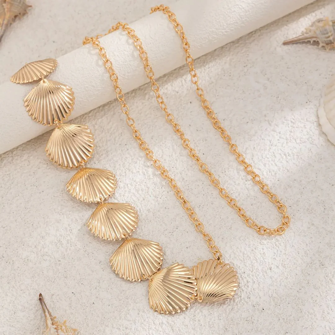 Beach Glam Shell Chain Belt - Image 7
