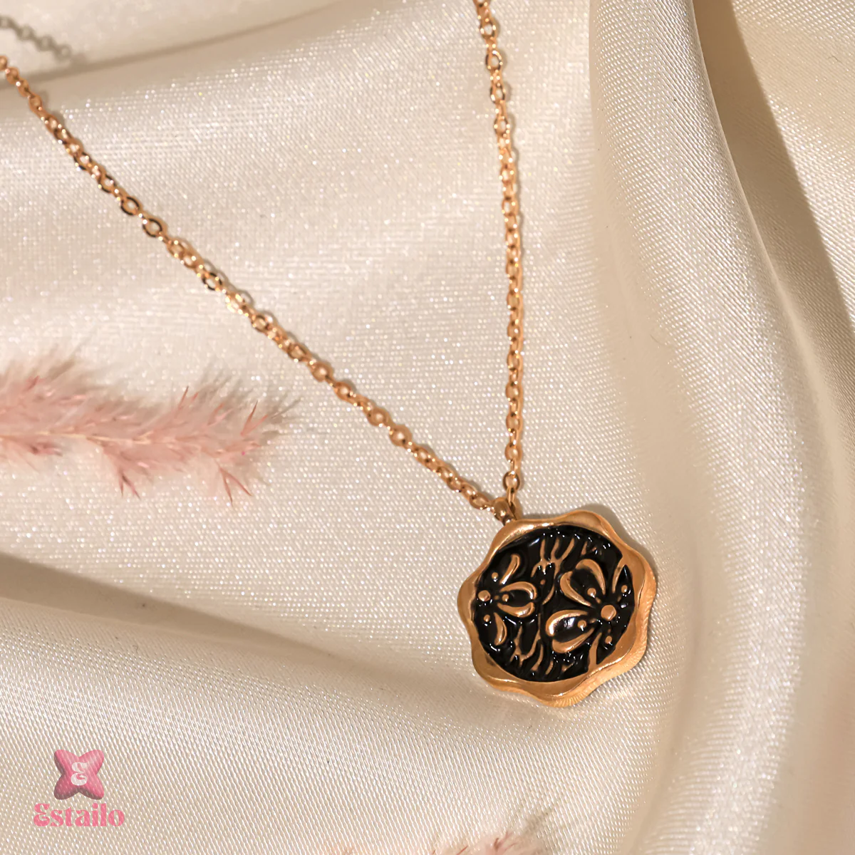 Black Rose Necklace - Image 2
