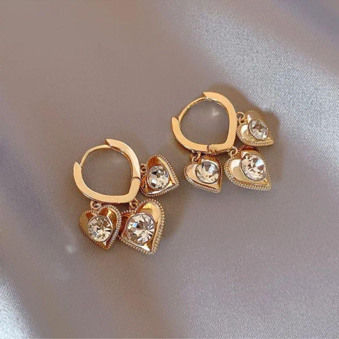 Bliss Heart Hoops Earring - Image 3