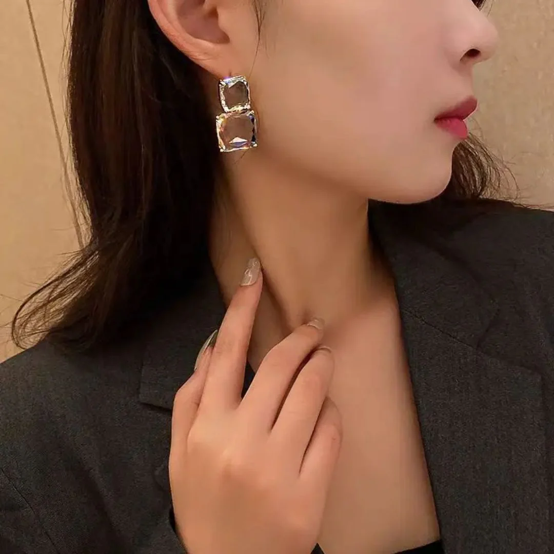 Crystal Statement Earrings - Image 5