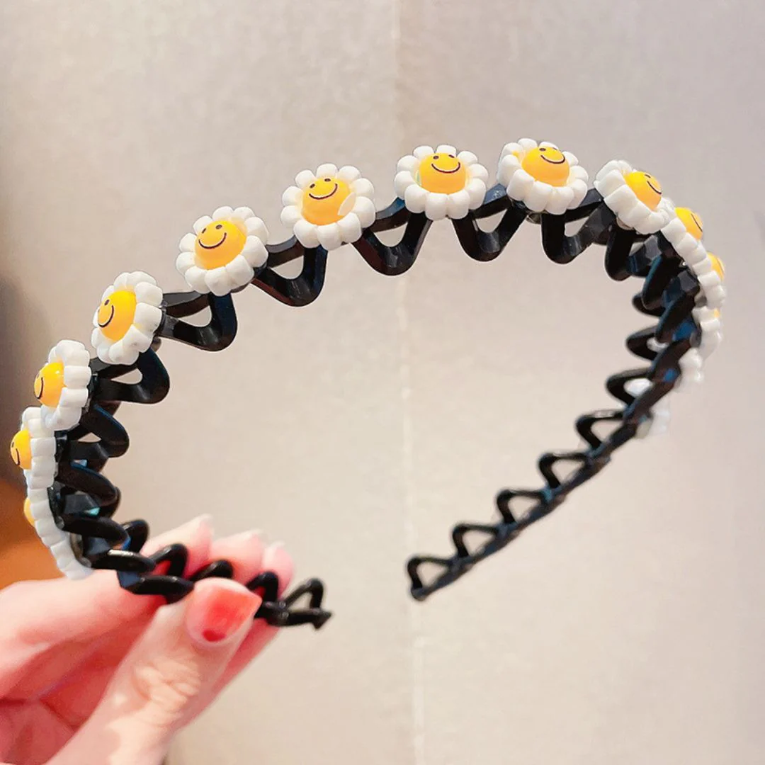 Daisy Smiley Face Headband - Image 3