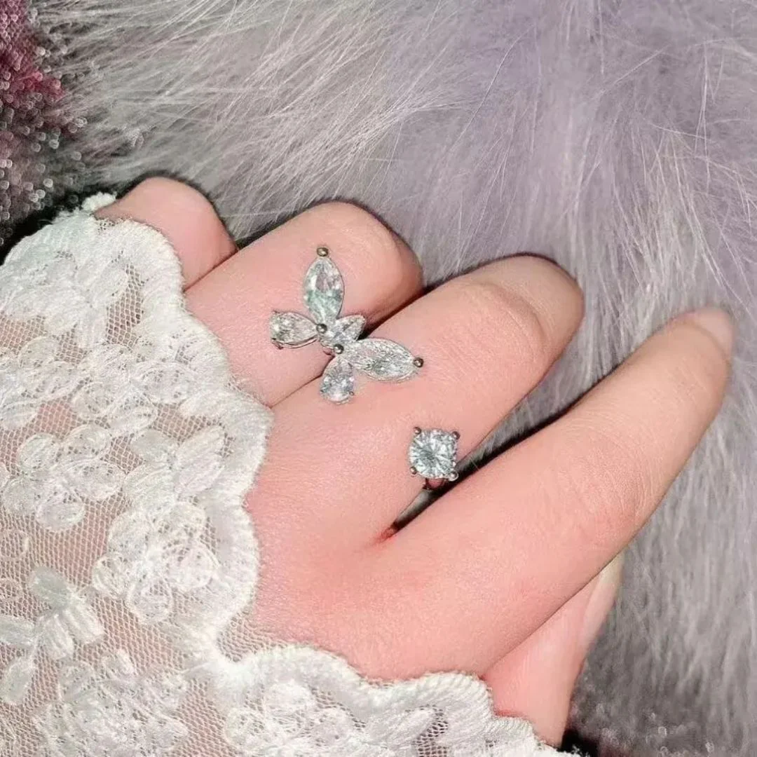 Crystal Butterfly Ring - Image 3