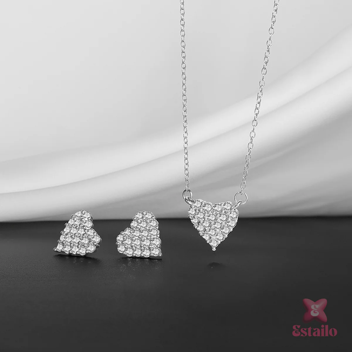 Forever Love Necklace & Earrings - Image 6