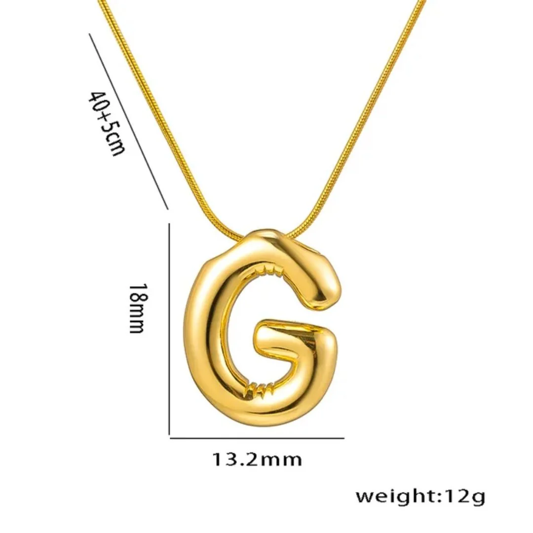 Glam G Initial Necklace - Image 4