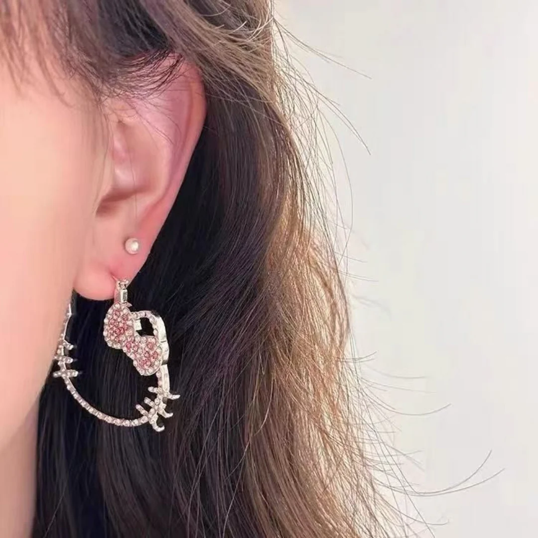 Hello Shimmer Hoops Earrings - Image 5