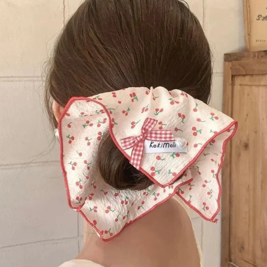 Kokima Cherry Scrunchie - Image 4