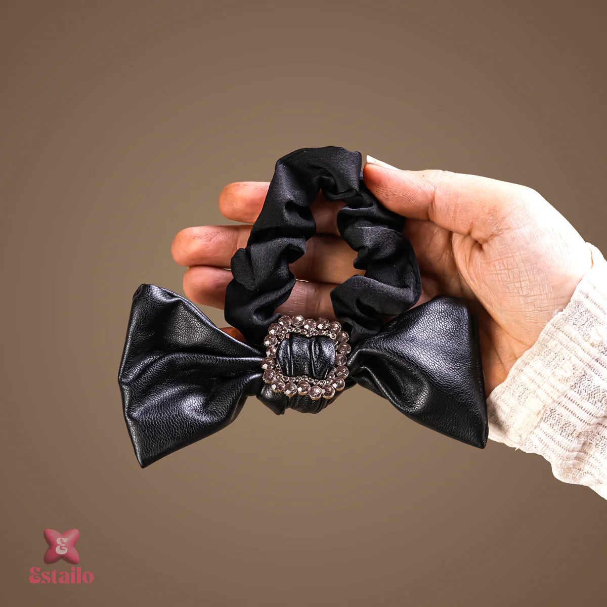 Midnight Bow Scrunchie - Image 2