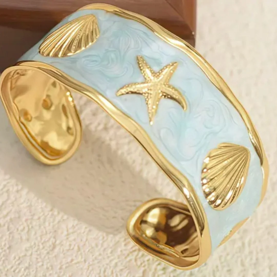 Ocean Whisper Cuff Bracelet