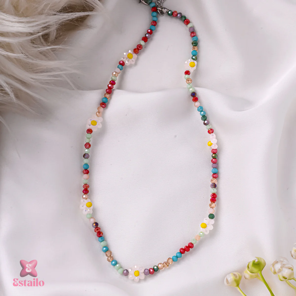Rainbow Bloom Necklace