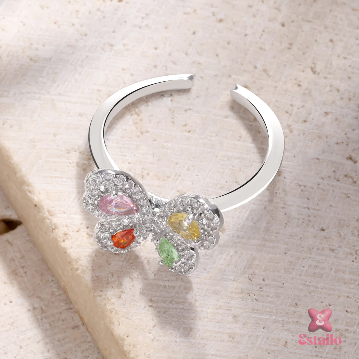 Prism Butterfly Ring - Image 3