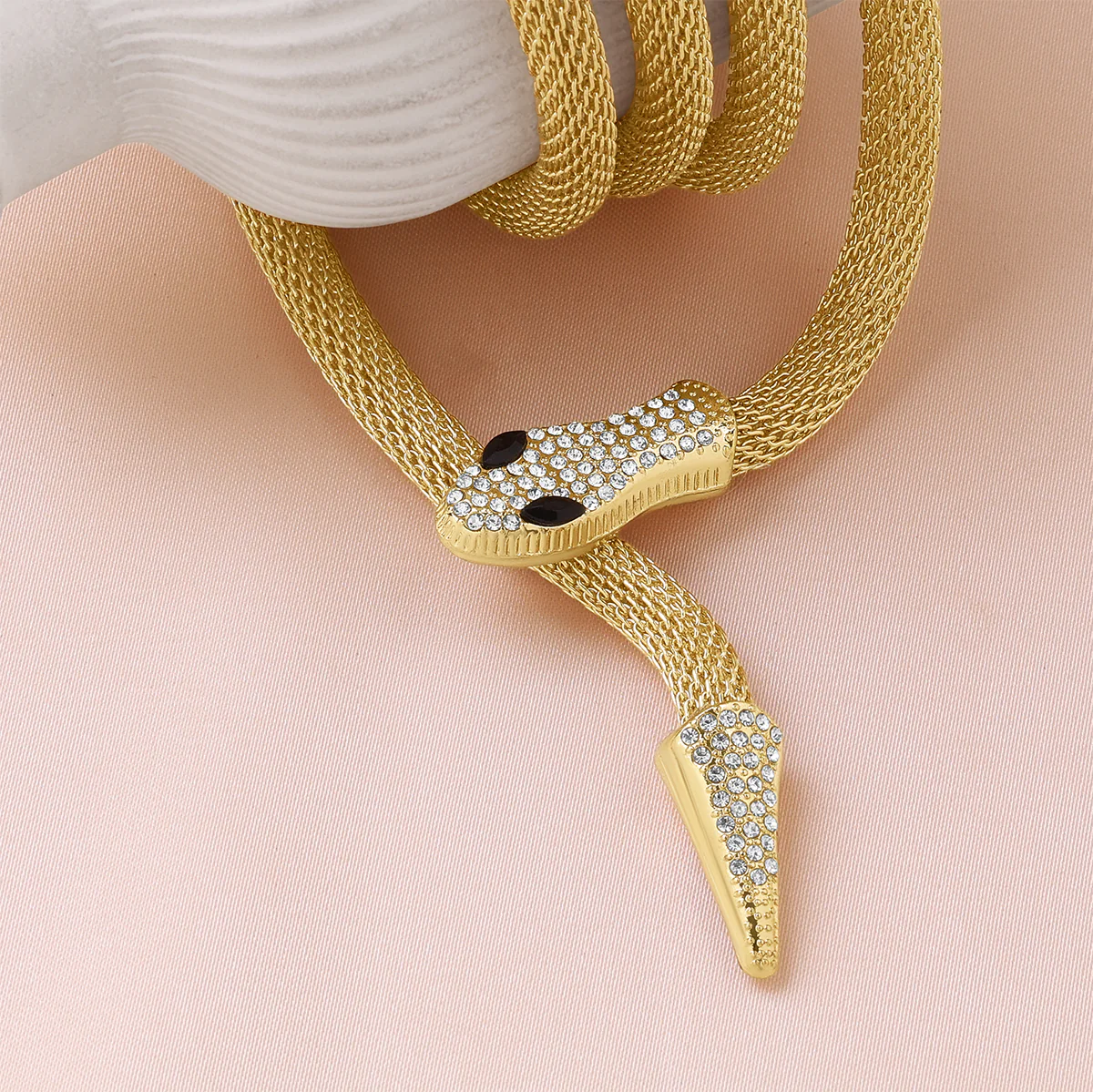 Regal Reptile Snake Necklace - Image 2