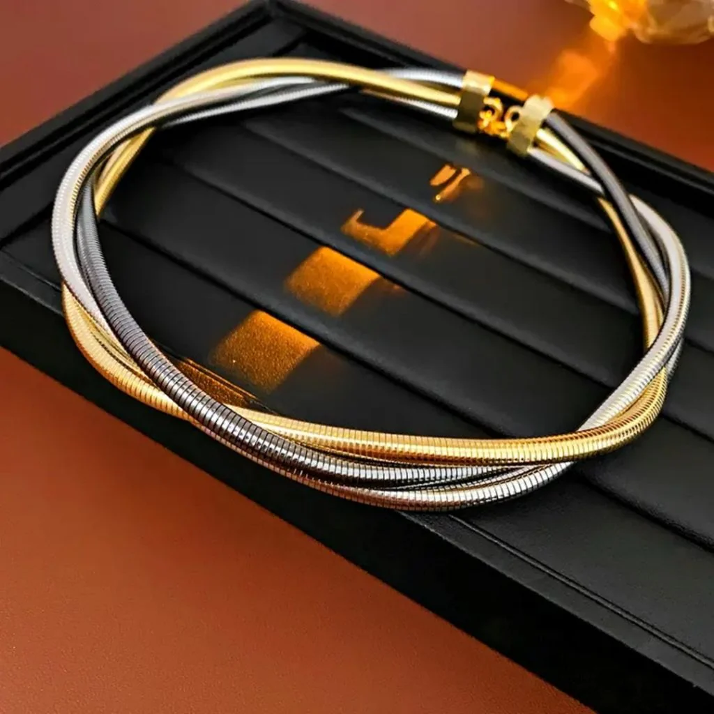 Rope Swirl Necklace & Bracelet - Image 3