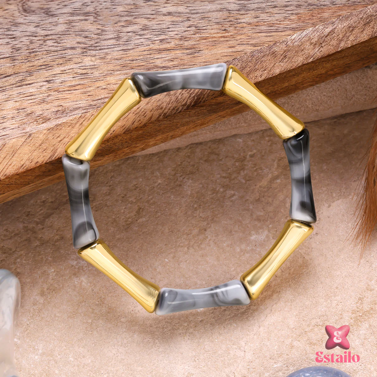 Storm Cloud Bamboo Bracelet - Image 3