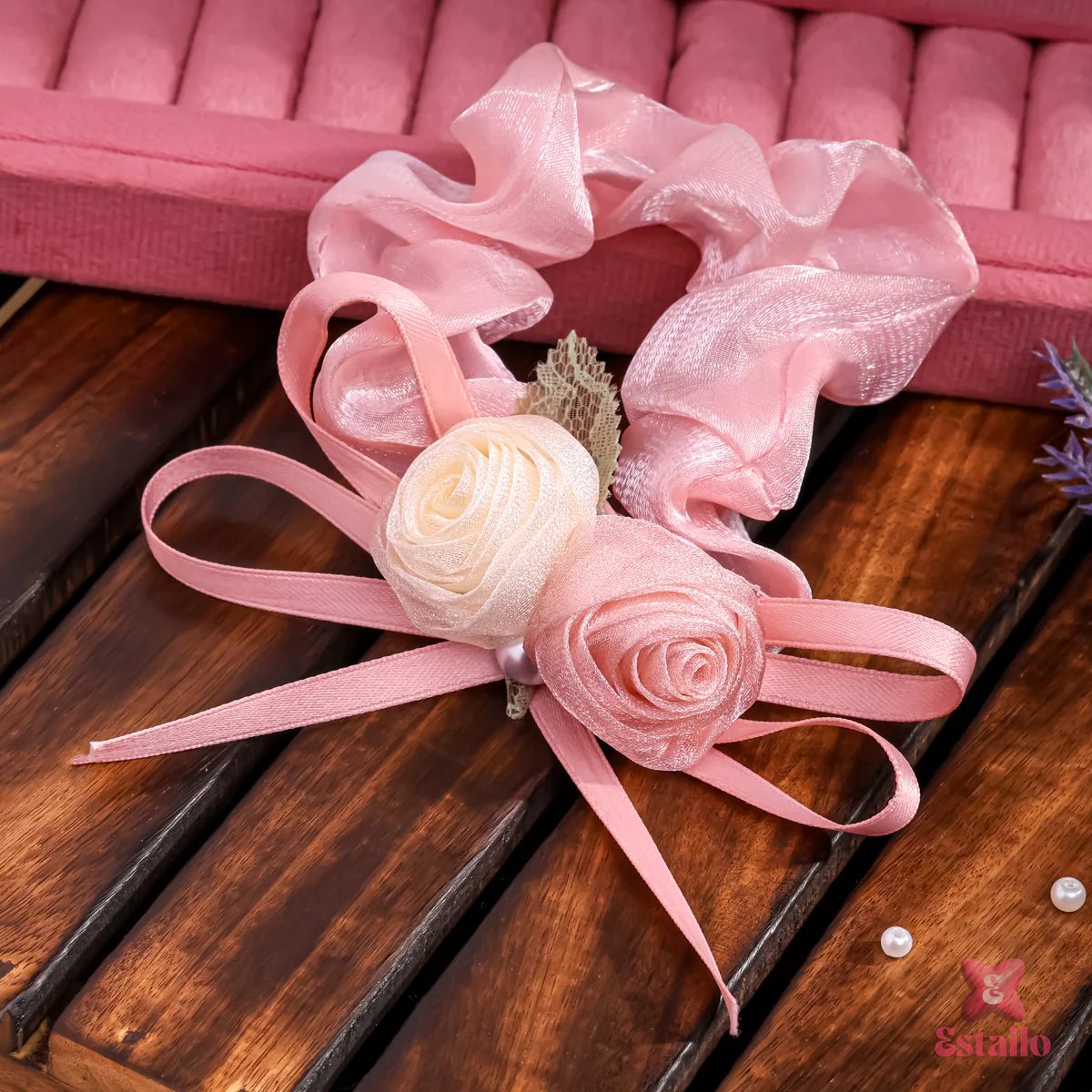 Twin Rose Hair Tie - Image 2
