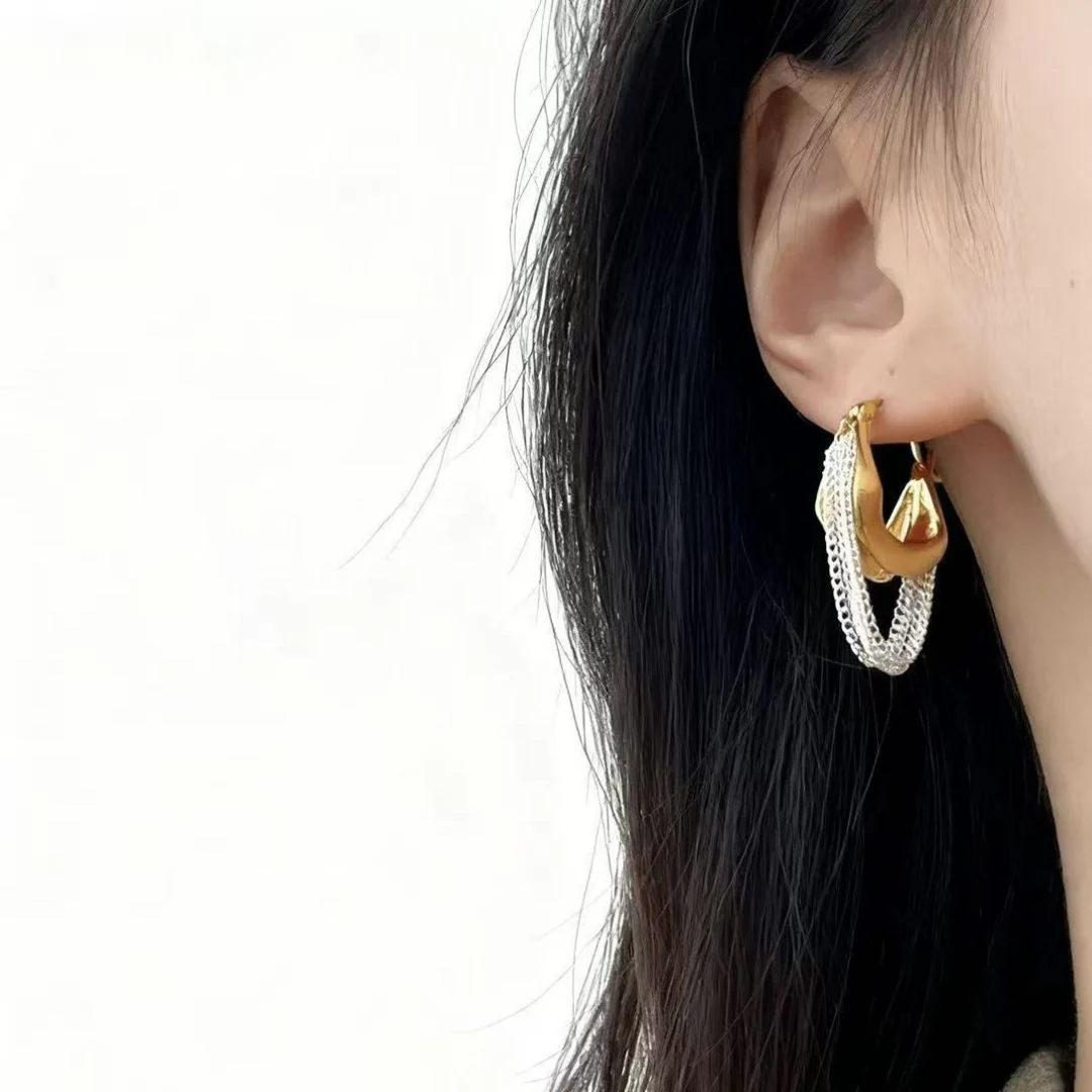 Two Tone Earrings - Image 3